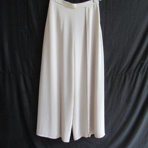 Ribkoff Beige Evening Pants Wide Leg Panel Pantalon Cream Ivory M 12 Vintage